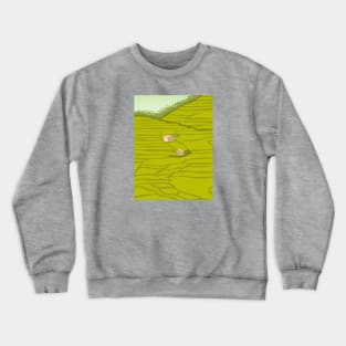 Rice Fields, Chiang Mai, Thailand Crewneck Sweatshirt